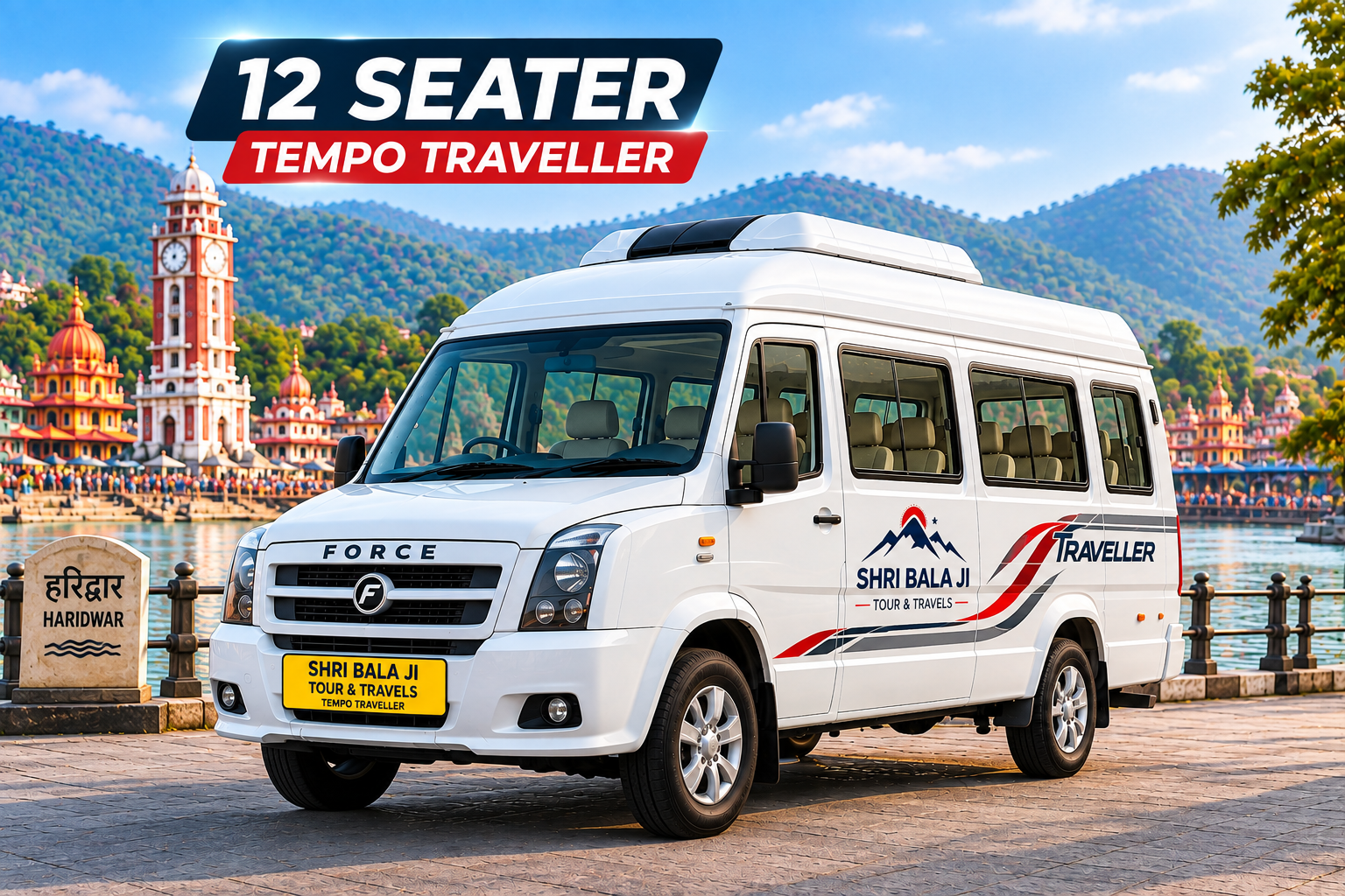 12 Seater Tempo Traveller in Haridwar by Shri Bala Ji Tour and Travels