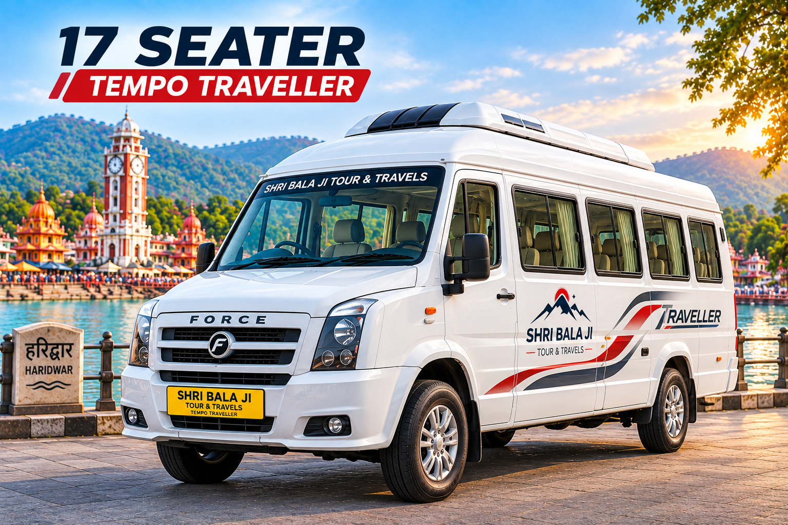 17 Seater Tempo Traveller in Haridwar by Shri Bala Ji Tour and Travels