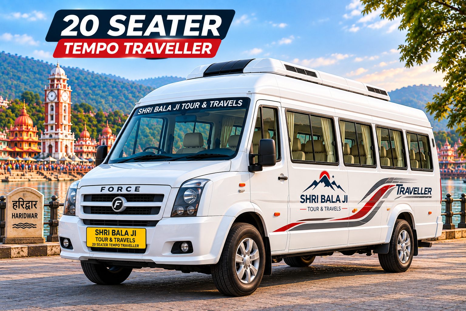 20 Seater Tempo Traveller in Haridwar by Shri Bala Ji Tour and Travels